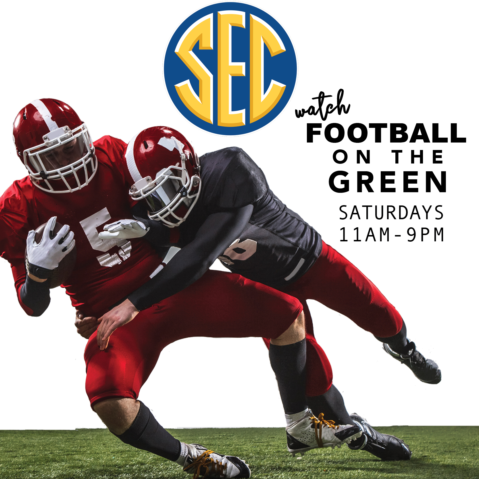 Catch SEC Football on the Green